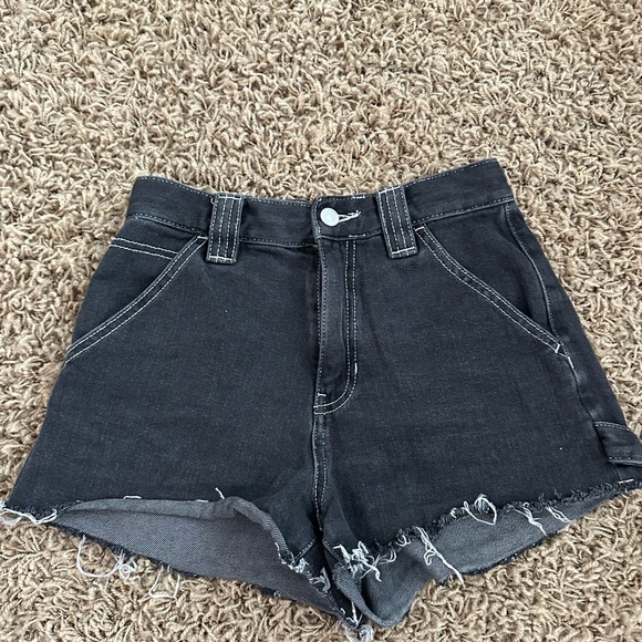 Black jean shorts from PacSun - Picture 1 of 3